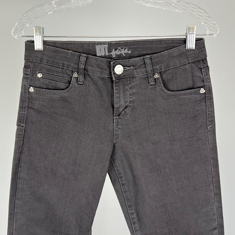 Kut from the Kloth Womens Sienna Skinny Jeans Gray Stretch Cotton Denim size 4 - Picture 3 of 11